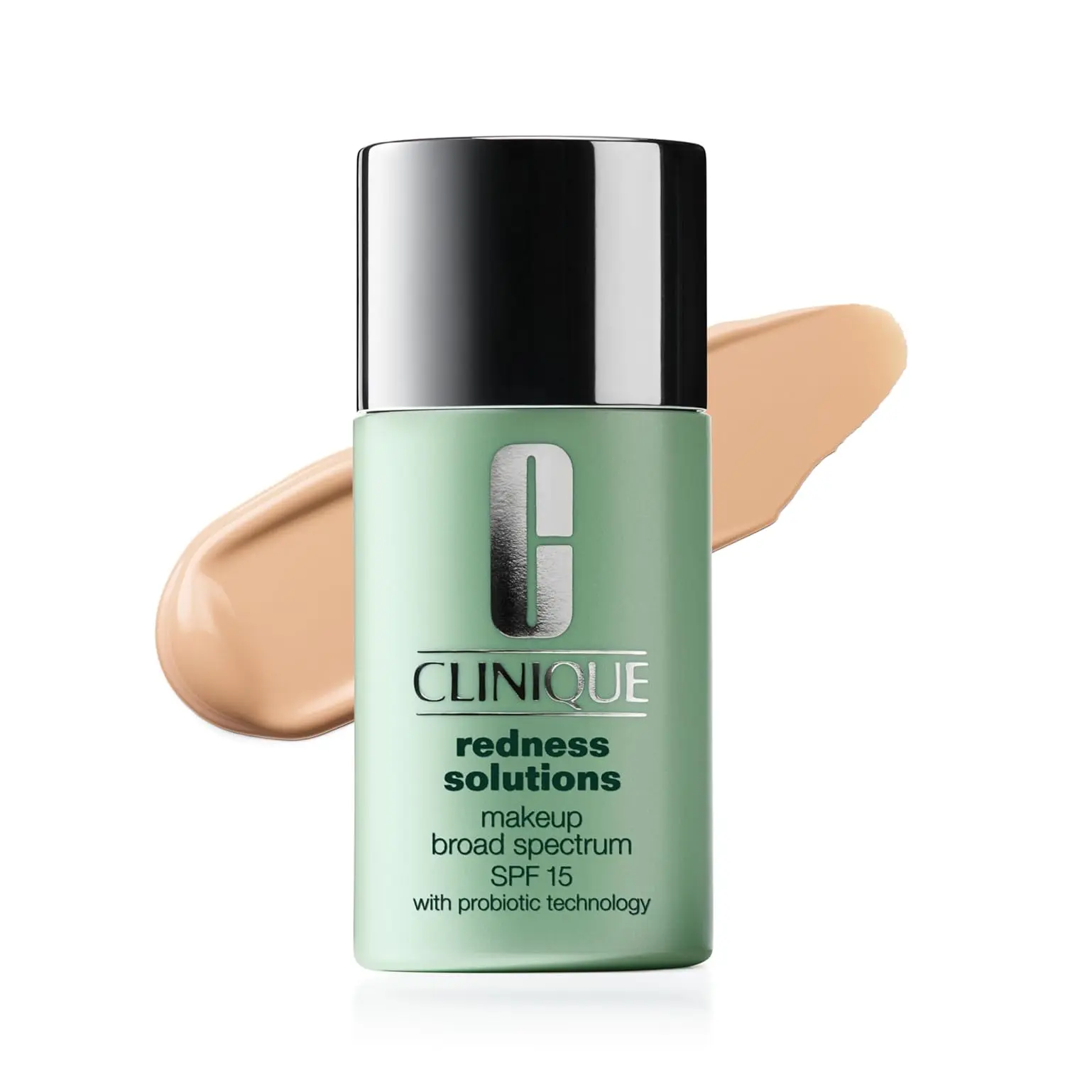 Clinique Redness Solutions Liquid Foundation Makeup Broad Spectrum SPF 15 With Probiotic Technology For Redness-Prone Skin |   Medium Coverage + Natural Finish