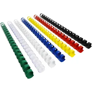 Plastic Binding Combs 1/2in. 19-Ring, 90-Sheet Capacity, Colorful Comb Binding Spines, Max. Binding Letter Size Paper, 100 Pieces