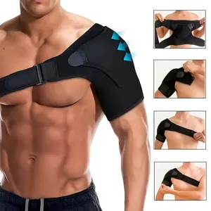 Adjustable Shoulder Brace for Men Women Rotator Cuff Support Arm Sling Compression Sleeve for Left or Right Arm Daily Comfort 2 Pack