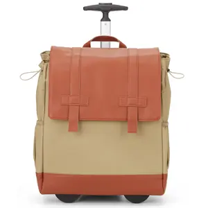 Roller Laptop Backpack - Wheels Up 15-16” For Men and Women