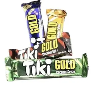 Charles Chocolate Tiki Gold Pack of 4 Variety Pack - England Snack Dessert with Four Distinct Flavors Including Vanilla Thrill