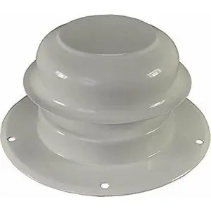 White Metal Mobile Home Plumbing Vent Cap
