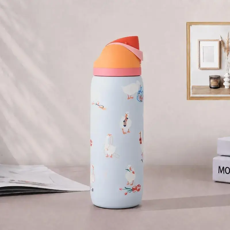 32oz Special Edition Owala FreeSip Insulated Stainless Steel Water Bottle with Silly Goose