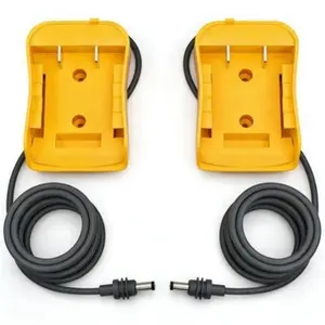 2 Packs Starlink Mini Power Adapter for DeWalt 20V Battery with 3.2ft DC Charging Cable, Plug-and-Play Design for Outdoor Starlink Mini Power Supply