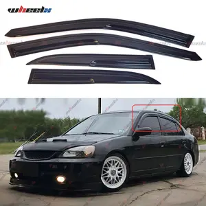 1998-2002 Honda Accord 4-Door Sedan 4-Piece Acrylic Window Sun Shades/Visors/Air Deflectors - Scratch-Resistant & Easy to Install