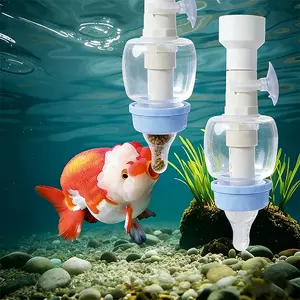 Fish Tank Feeder Bottle, Anti-Fog Food Dispenser for Lionfish and Goldfish, Adjustable Opening Size, Model Xinghao Cx72151