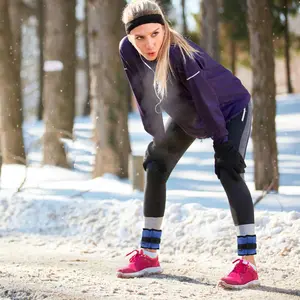 Adjustable Weighted Ankle Strap, Sports Ankle Weights, Outdoor Fitness Equipment for Running, Jogging, Walking, Running, Gym