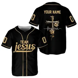 Personalized Christian Jesus Forgiven Baseball Jersey Shirt , Jesus Jersey, Classic Fashion, Timeless Design for All, Perfect