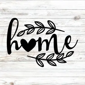 Home Is Where The Heart Is Decal- Door Decor - Wall Stickers - Sign Making -Custom Sign Decal - New Home Gift - Family Decal