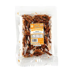BELL&FLOWER Thai Spicy Fried Sesame Anchovies 100g - Perfect Snack for Late Night and Drinks