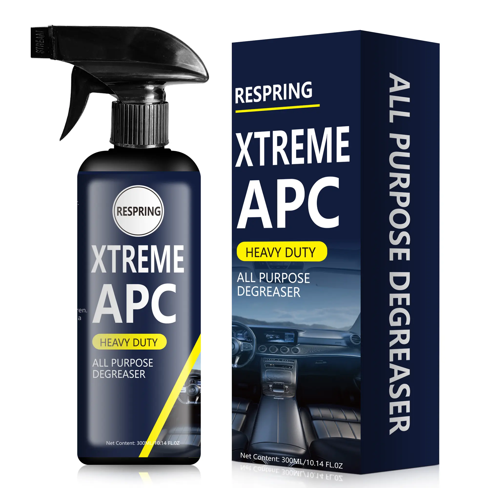 All Interior Cleaner& Protectant -Leather Safe and plastic Surface Cleaner,  Streak-Free Finish 300ML