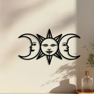 1pc Triple Goddess Metal Wall Art, Triple Goddess Statue Mural, Perfect for Living Room Wall, Housewarming Decor, Ideal Gift for Women, Durable Metal