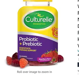 Daily  Gummies for Women & Men, Berry Flavor, 52 Count, Naturally-Sourced Daily Probiotic + Prebiotic for Digestive Health, Non-GMO Fitness Supplement Dietary Edible Optimum