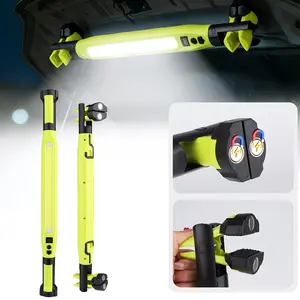 Under Hood Work Light 3000LM, 5200mAh Rechargeable Magnetic LED Light Bar with Hooks, 360° Rotating Portable Mechanic Light for Car Repair, Garage, Workshop & Emergency