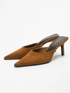 Women's Elegant Pointed Toe Stiletto Mules, Stylish Slip - On High - Heel Slides in Multiple Colors, Ideal for Party, Evening Events, Date Nights, Daily Wear & Casual Outings, Must - Have Trendy Footwear for Fashion - Forward Ladies, High Heels