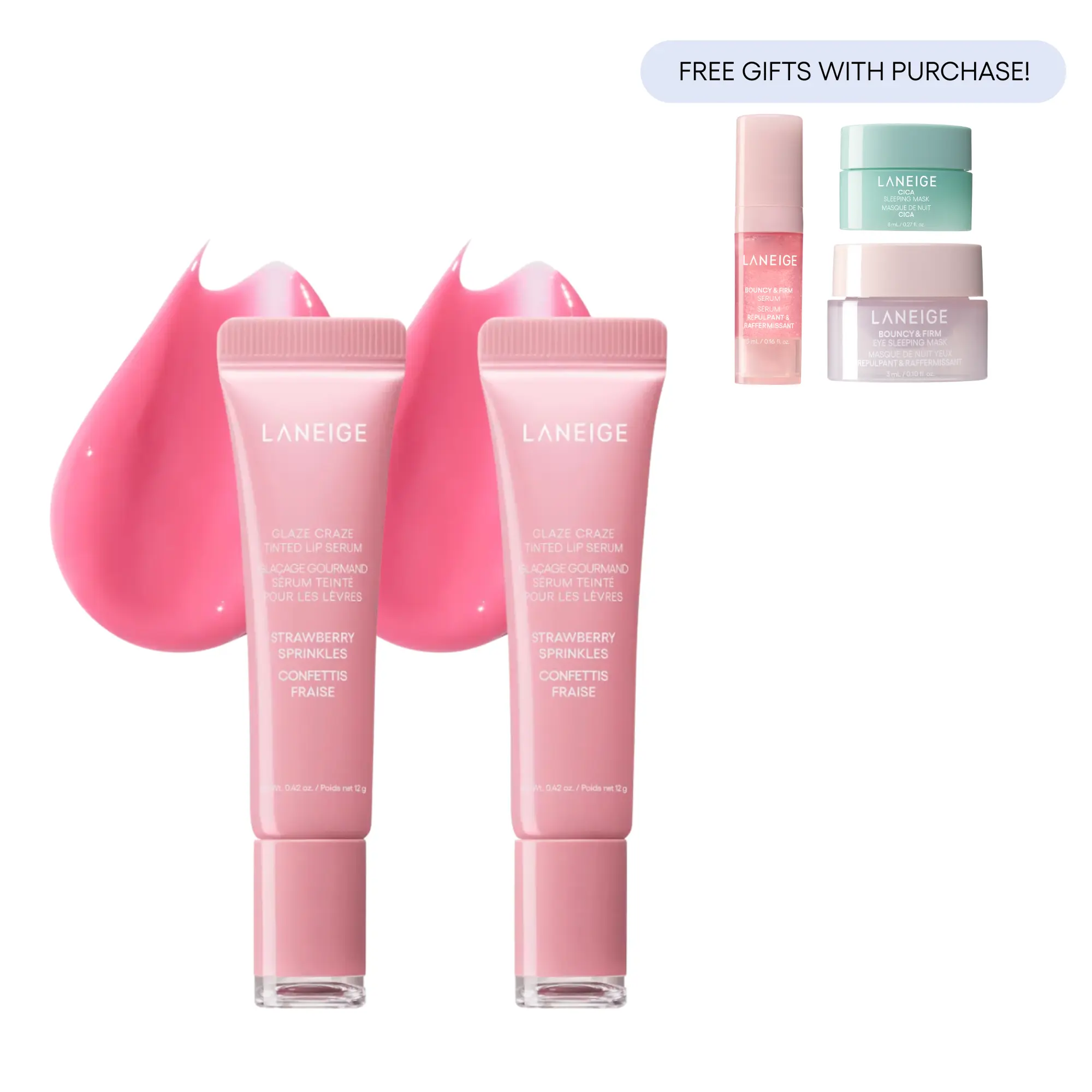 2 Strawberry Sprinkles Glaze Craze