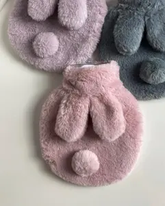 Fluffy, Reusable  bunny hand-warmer / water bottle