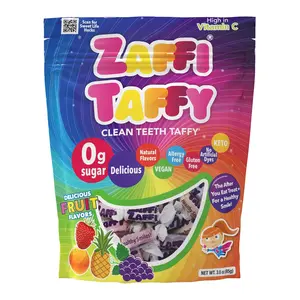Zollipops Candy Clean Teeth Keto Sugar Free Taffy Assorted Flavors, 3 Oz (Pack of 1) - Dental-Friendly for a Sweet and Healthy Treat
