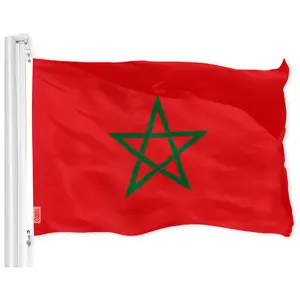 Morocco (Moroccan) Flag 150D Printed Polyester 3x5 Ft