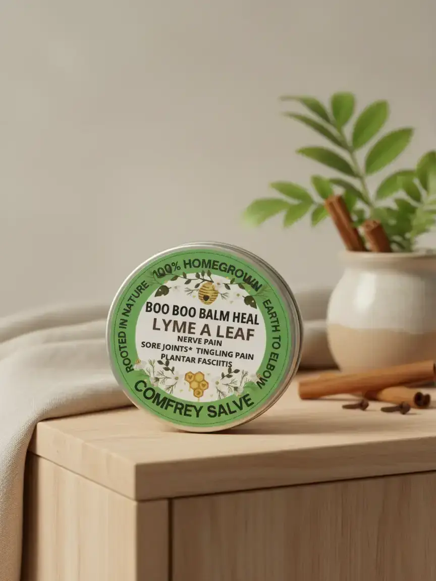 BOO BOO BALM HEAL LYME A LEAF, Health, Natural, Healing, Wellness, Therapy, Healthcare