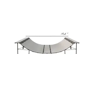 4 FT HIGH x 8 FT WIDE Mini Ramp Half-Pipe