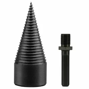 High Speed Twist Firewood Drill Bit Wood Splitter Screw Splitting Cone Driver  For Hammer Drill