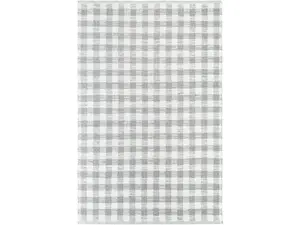 Livabliss MDI2346-576 Handwoven Mardin Rectangle Area Rug, 5 ft x 7 ft 6 in, Ivory Wool Fiber, Low Profile, Indoor Use, Statement Piece