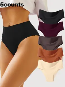 Women's High-Waisted Shaping Thong Panties, Daily Belly Control Underwear, Comfortable Design for Women, High Waisted Briefs, Breathable Seamless Knicker