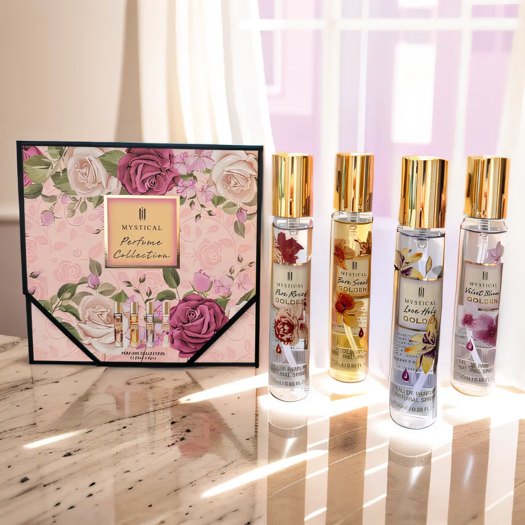 Women's Design Perfume Gift Box Set - Daily Life, Dating & Valentine's Day Thanksgiving Christmas Gift Giving with Unique Charm for Women - 20ml*4