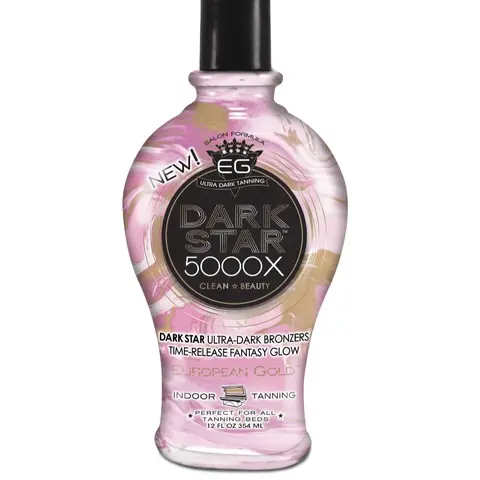 European Gold Dark Star 5000X Indoor Tanning Lotion for Tanning beds, 12 fl oz