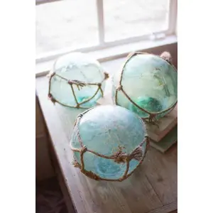 Antique Glass Float With Rope