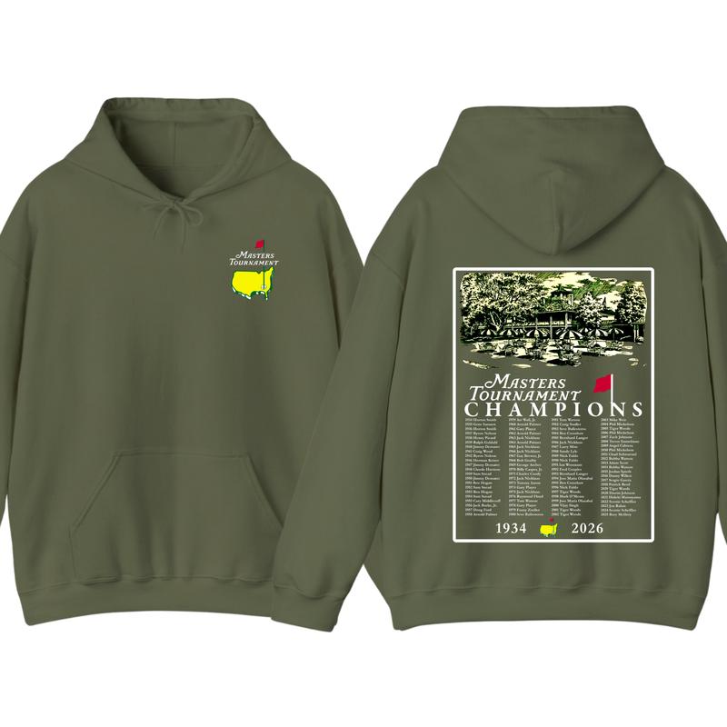 2026 Masters Tournament Augusta 92 Years Hoodie, Golf Tournament Hoodie, The Masters Golf Cup 2 Sided Hoodie, Gifts For Men, Gifts For Boyfriends, Golf Gifts