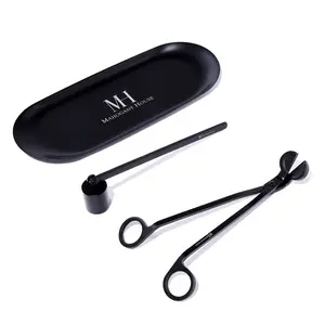 Lux Candle Grooming Set - Matte Black