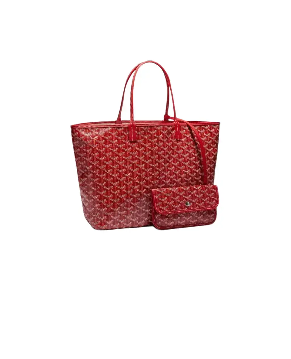 Pre-owned Goyard Preowned Saint Louis PM Burgundy Canvas Tote Bag
