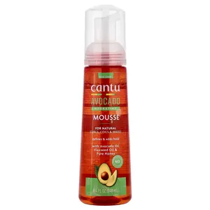 Cantu Avocado Hydrating Mousse, For Natural Curls, Coils & Waves, 8.4 fl oz (248 ml)