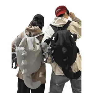 Shark Design Backpack, Casual Large Capacity with Adjustable Strap, Fashionable for School & Travel, Cute Versatile Backpack for Men & Women