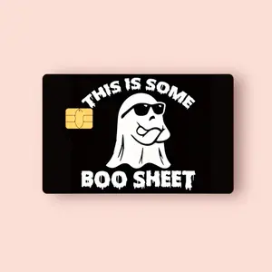 This Some Boo Sheet Credit Card Sticker Debit Skin Decal Cover Waterproof Vinyl Easy To Apply Wallet