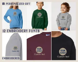 Embroidered - Custom Logo Sweatshirts for all Family Members - Personalized Gift