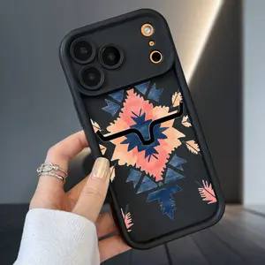 Southwest Aztec Bull Print Soft Case Compatible with iPhone 17 Air 16 16e 15 14 13 12 11 Pro Max Plus X XS Pattern Camera Lens Protective Durable Cover Gift for
