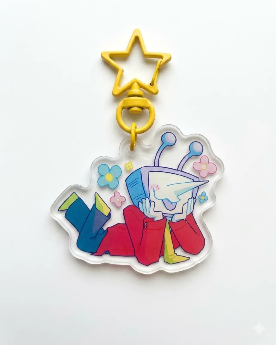 Tenna Deltarune Acrylic Keychain