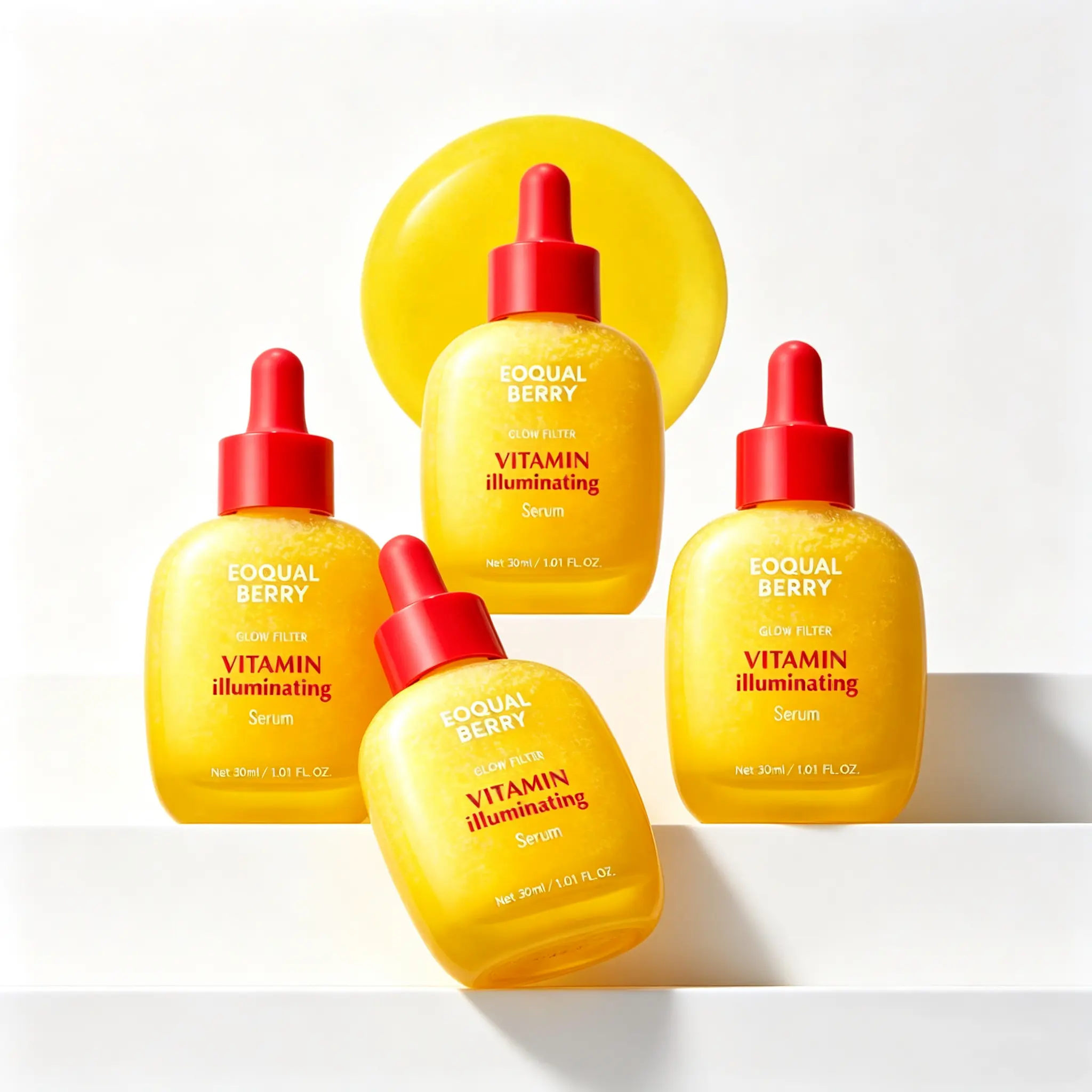 EQQUALBERRY Vitamin IlluminatingSerum - Brightening Acerola Water Serumwith Niacinamide, Ceramide and HyaluronicAcid I Hydrating and Skin Barrier Support1.01fl.oz./30 ml