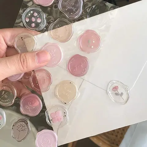 18-Pack Vintage Wax Seal Stickers - Stationery for DIY Journals, Envelope Closures, Planner Decor & - Unique Craft Supplies for Personalized Gifts - DIY Crafts Stickers