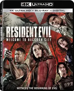Resident Evil: Welcome to Raccoon City  [4K ULTRA HD BLU-RAY MOVIE] With Blu-Ray, 4K Mastering, , Dubbed, Subtitled, Widescreen, 2 Pack