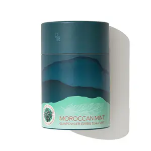 Red Rooster Tea Moroccan Mint Gunpowder Green Tea & Spearmint 4oz Canister Classic Blend with Peppermint and Marigold Petals