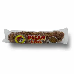Buc-ee's Pecan Log Classic Southern Fruit & Nut Bar - Creamy Vanilla Nougat, Buttery Caramel, Natural Corn Base, Soft Sugar-Flavored Holiday Snack