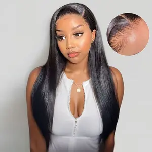 ISEE HAIR Wear Go Straight Wig 13x6 Transparent BD Lace Frontal Glueless Wig With Drawstring Pre-Cut Pre-Plucked Natural Hairline Beginner Friendly 150% Density Human Hair #ISEECrochetNewArrivals #SummerVibes