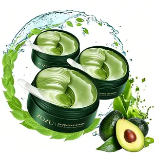 【summerwins】3PCS Avocado Moisturizing EyebagMask,60pcs/set Under Eye Mask, Eye Care Product for DarkEye Bags, Skin Care Gift Moisturizer Hydrating Comfort，fathersdaygift