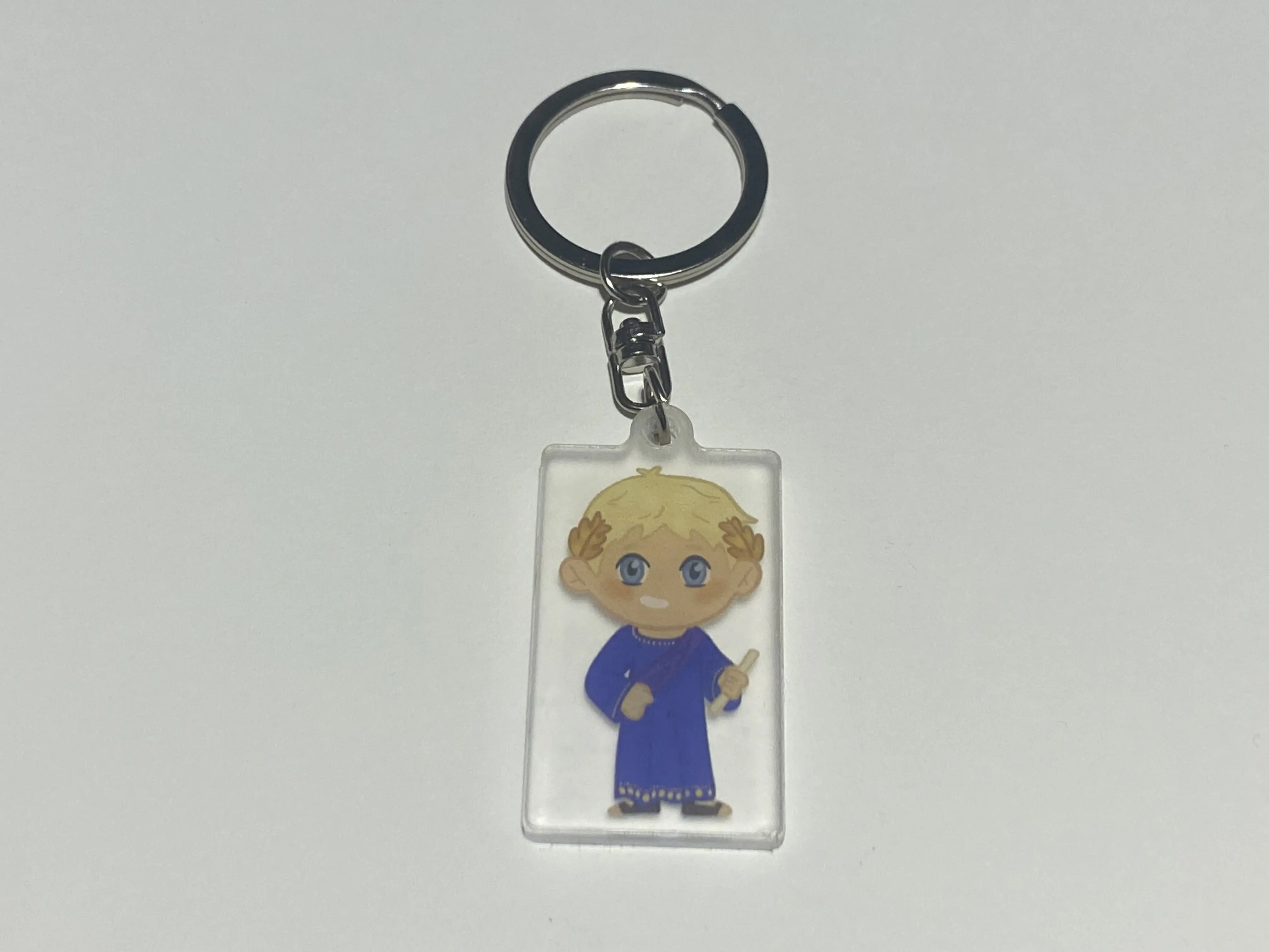 Ancient Rome Chibi Emperor Augustus Keychain