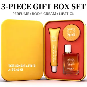 SOLO EN IBIZA,3-Piece Travel Gift Box Set,With Perfume,Body Cream & Lip Balm,Long-Lasting Fragrance,4 Different Scents,Perfect For Traveling,Daily Life,Parties,Gift Giving,1.07 FL OZ Perfume,1.02 OZ Body Cream,0.88 OZ Lip Balm