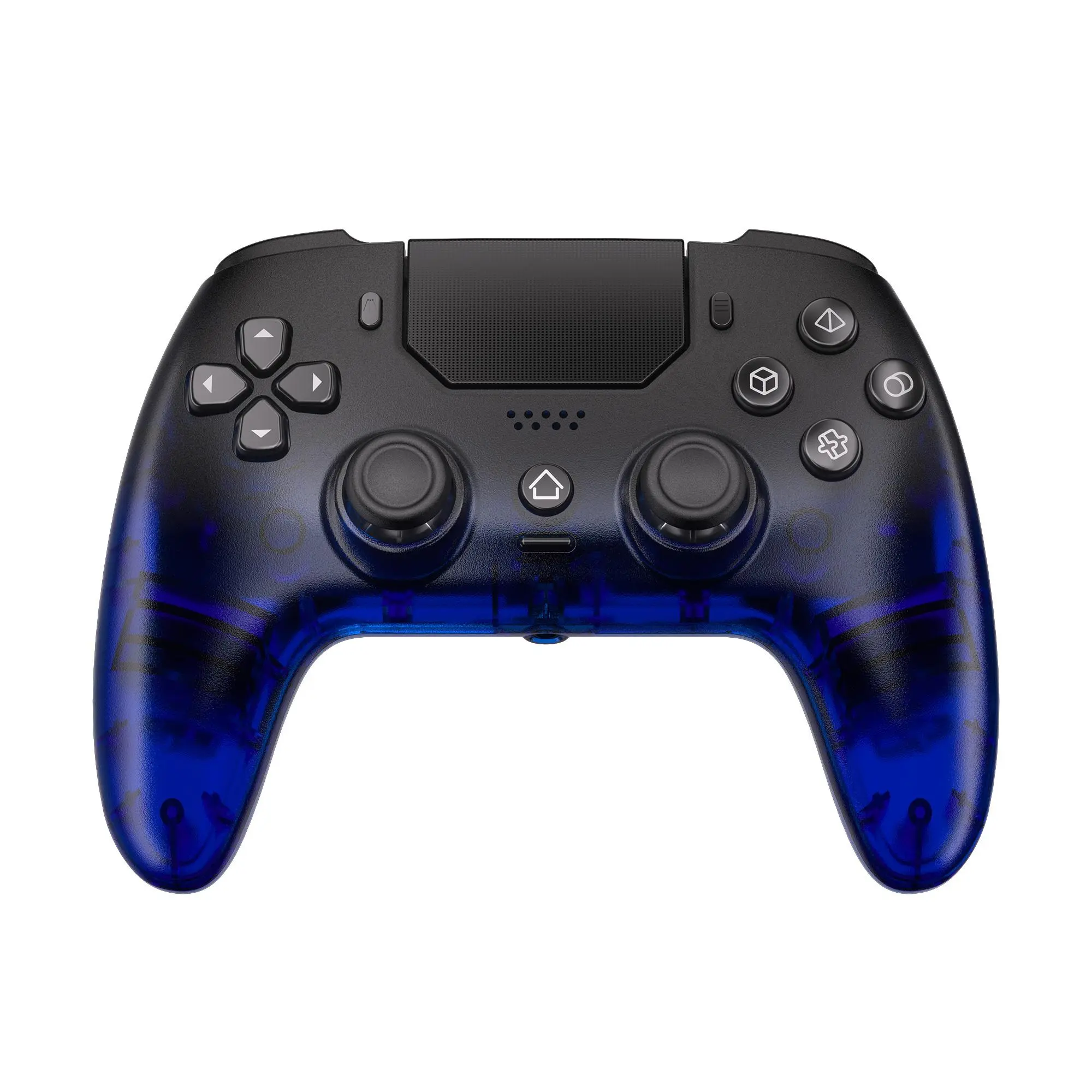 YUYIU Hall Effect Wireless Controller Accessories for PS5 & PC - Anti-Drift Joysticks, 4 Programmable Back Buttons, Turbo Function, 6-Axis Gyro, Dual Vibration, Touchpad, Bluetooth 5.0, 3.5mm Audio Jack & Microphone, Gamer Gift